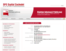 Tablet Screenshot of bip.szpitalzachodni.pl